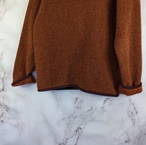 The Territory Ahead Jacket Womens Medium Wool Coat Button Orange Brown Corduroy - Picture 7 of 12